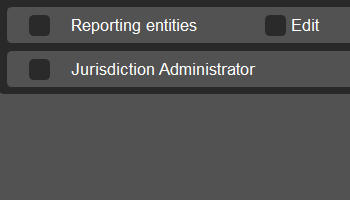 Reporting entities access