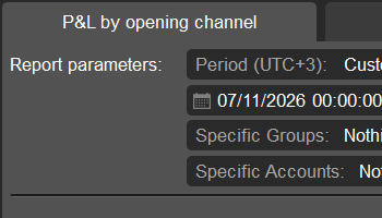 P&L by opening channel