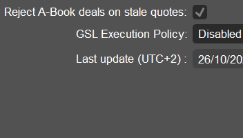 Reject A-Book deals on stale quotes