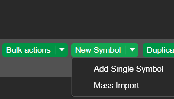 Swap tier import, export and bulk updates